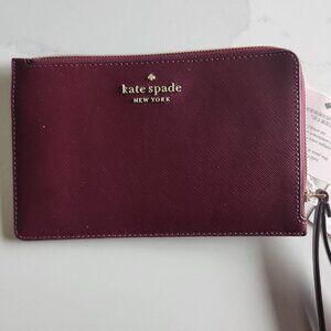 Kate Spade Deep Berry Zip Wristlet